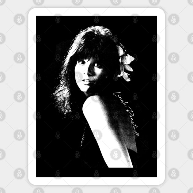 Linda Ronstadt /// Flower Portrait Magnet by HectorVSAchille